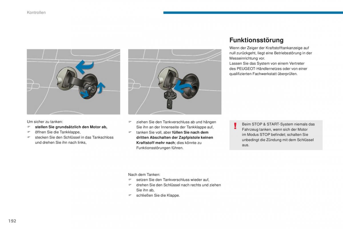 Peugeot 5008 II 2 Handbuch / page 194