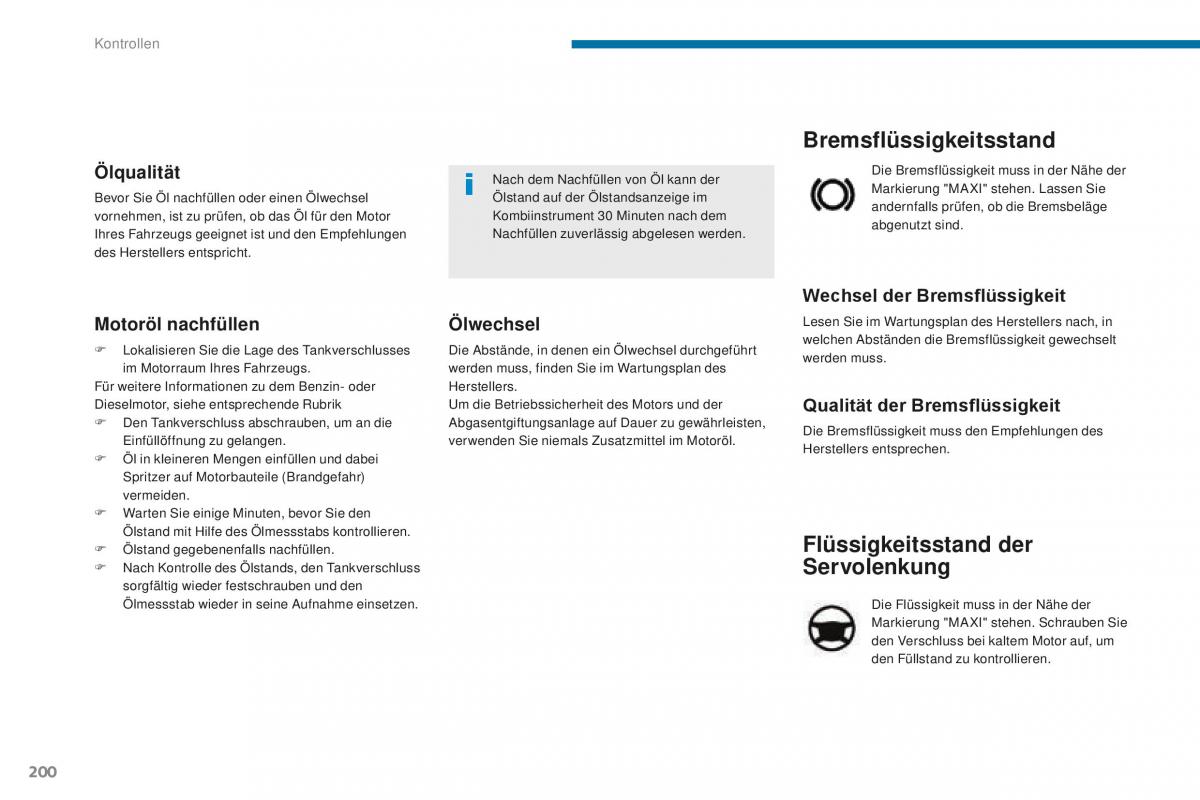 Peugeot 5008 II 2 Handbuch / page 202