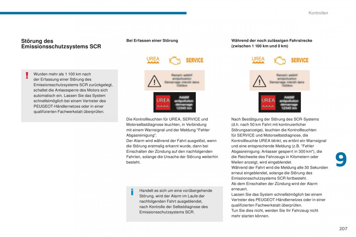 Peugeot 5008 II 2 Handbuch / page 209