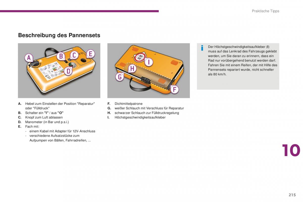 Peugeot 5008 II 2 Handbuch / page 217