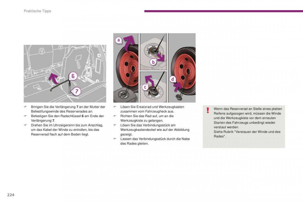 Peugeot 5008 II 2 Handbuch / page 226