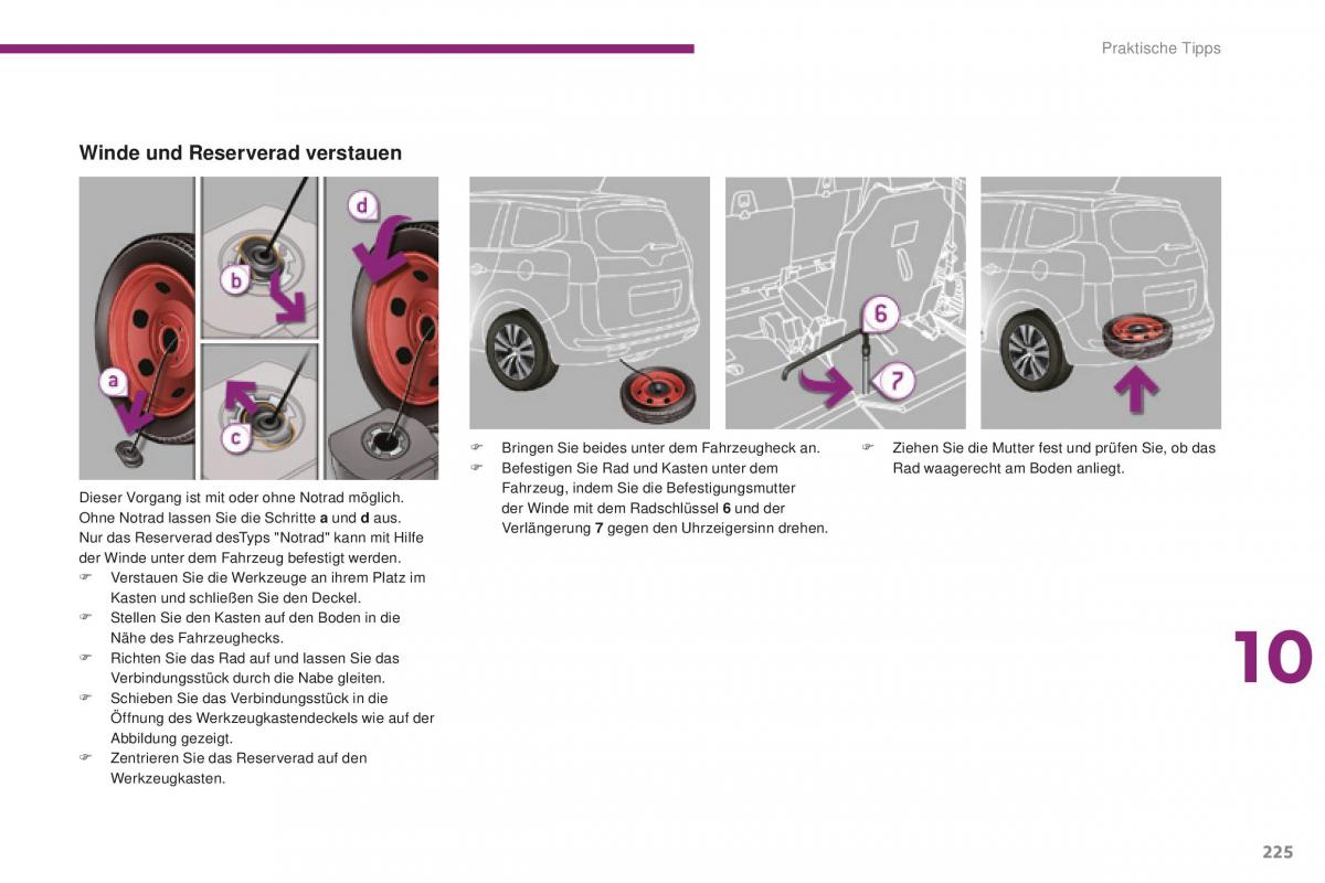 Peugeot 5008 II 2 Handbuch / page 227