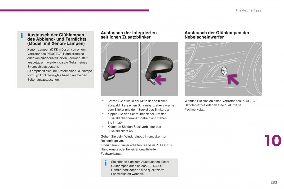 Peugeot 5008 II 2 Handbuch / page 235