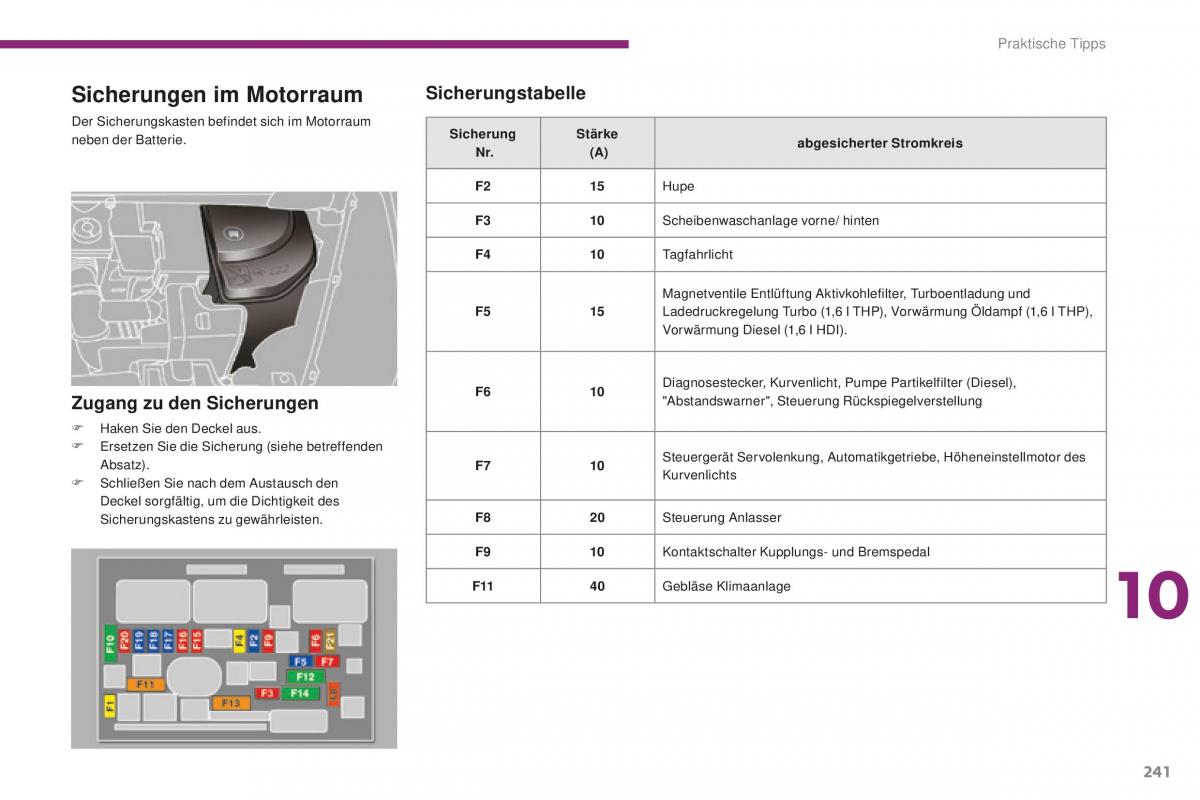 Peugeot 5008 II 2 Handbuch / page 243