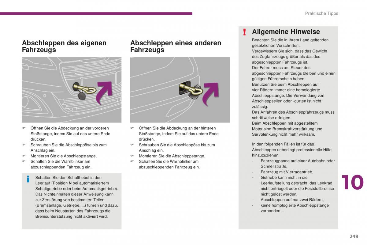 Peugeot 5008 II 2 Handbuch / page 251