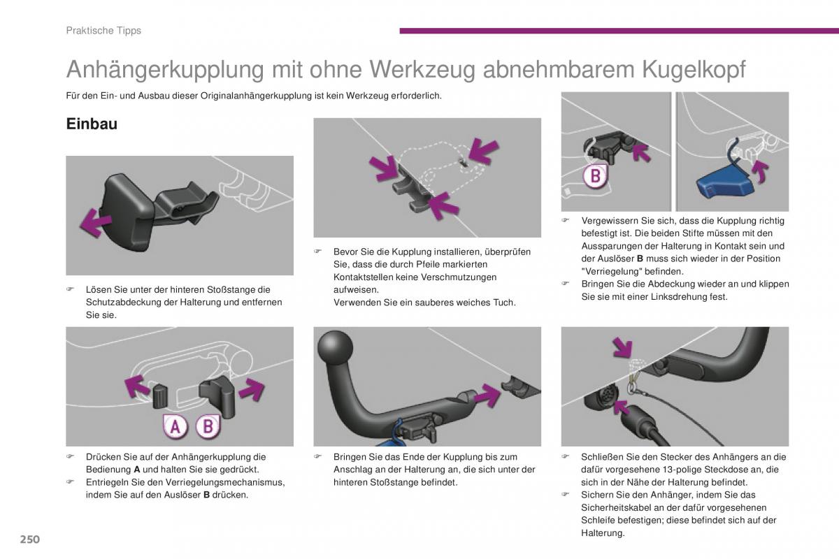 Peugeot 5008 II 2 Handbuch / page 252