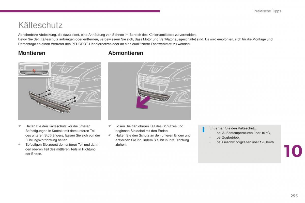 Peugeot 5008 II 2 Handbuch / page 257