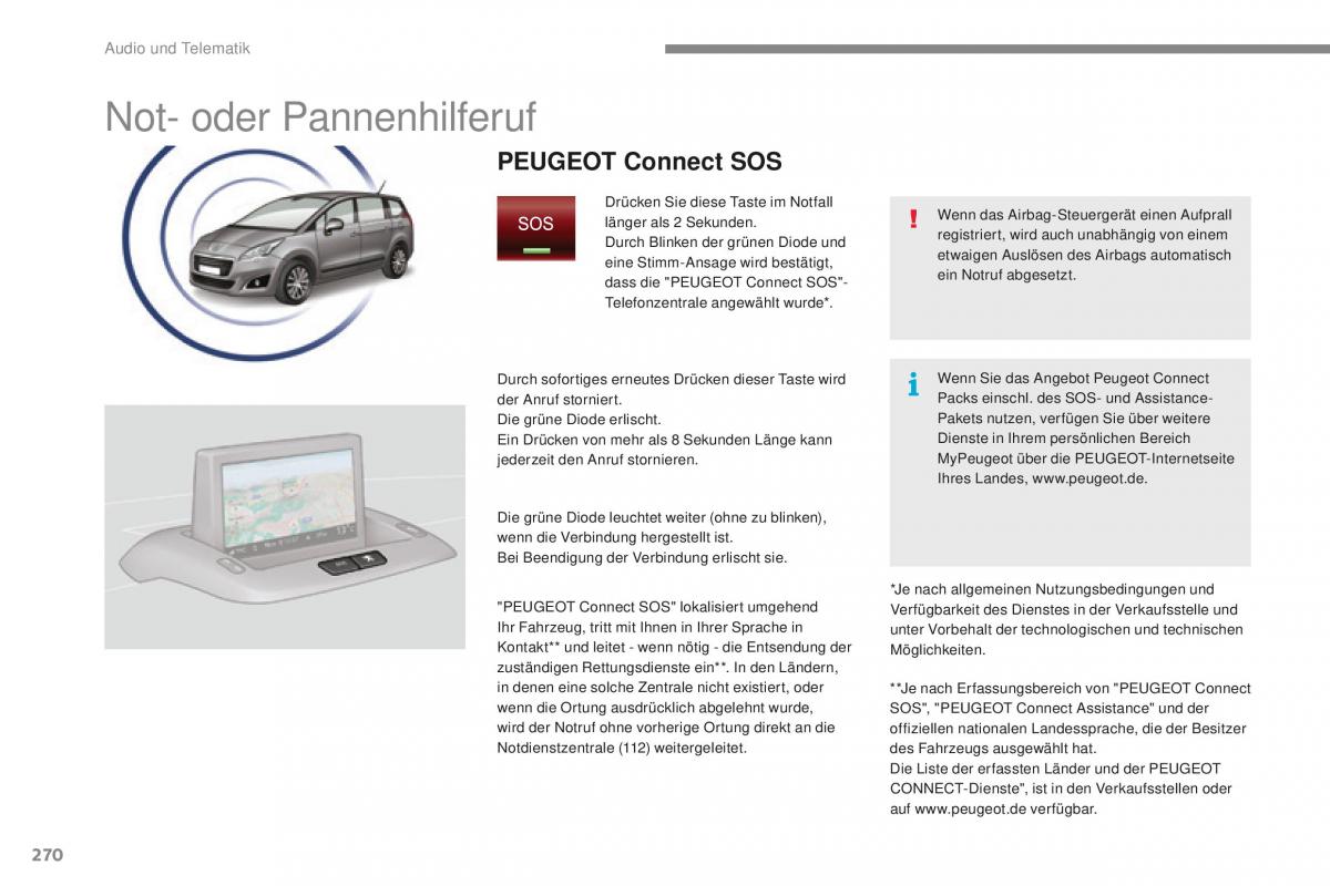 Peugeot 5008 II 2 Handbuch / page 272