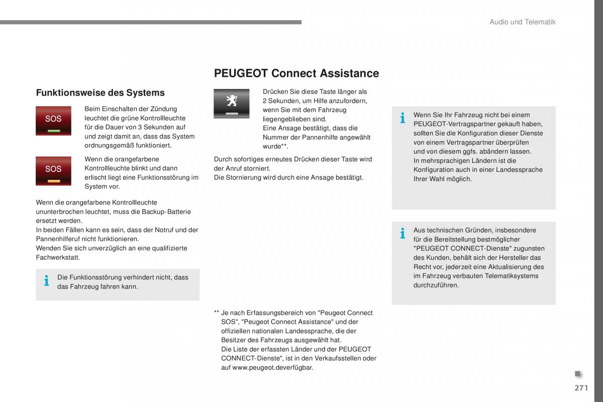 Peugeot 5008 II 2 Handbuch / page 273