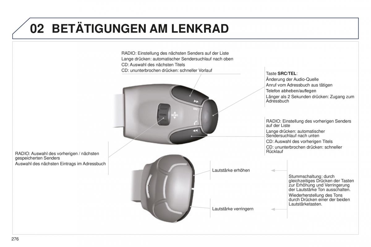 Peugeot 5008 II 2 Handbuch / page 278