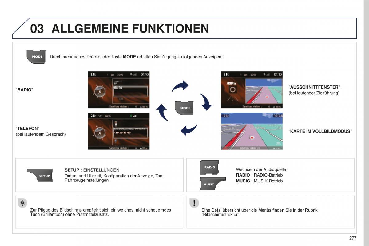 Peugeot 5008 II 2 Handbuch / page 279