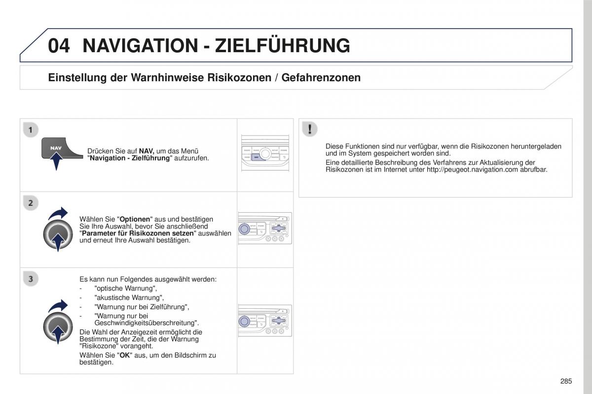 Peugeot 5008 II 2 Handbuch / page 287