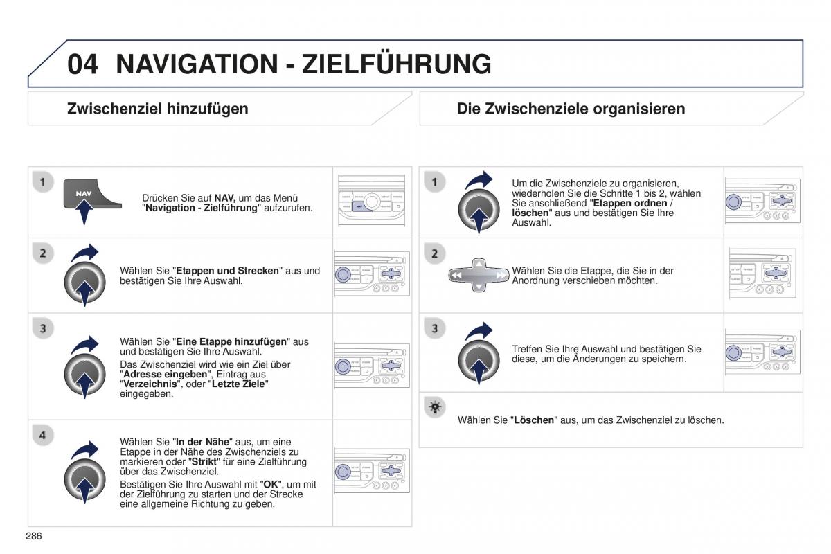 Peugeot 5008 II 2 Handbuch / page 288