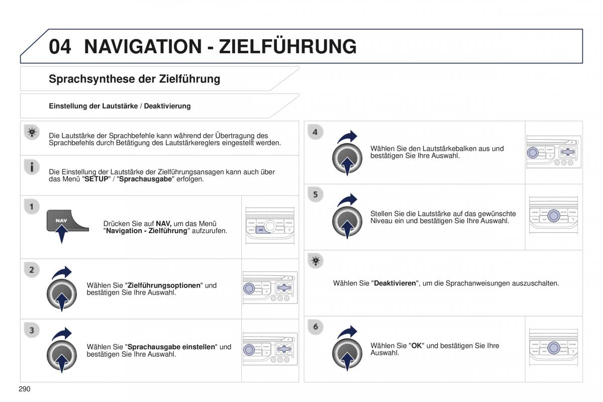 Peugeot 5008 II 2 Handbuch / page 292