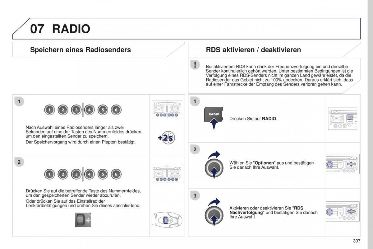 Peugeot 5008 II 2 Handbuch / page 309