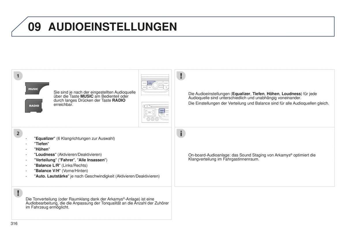 Peugeot 5008 II 2 Handbuch / page 318