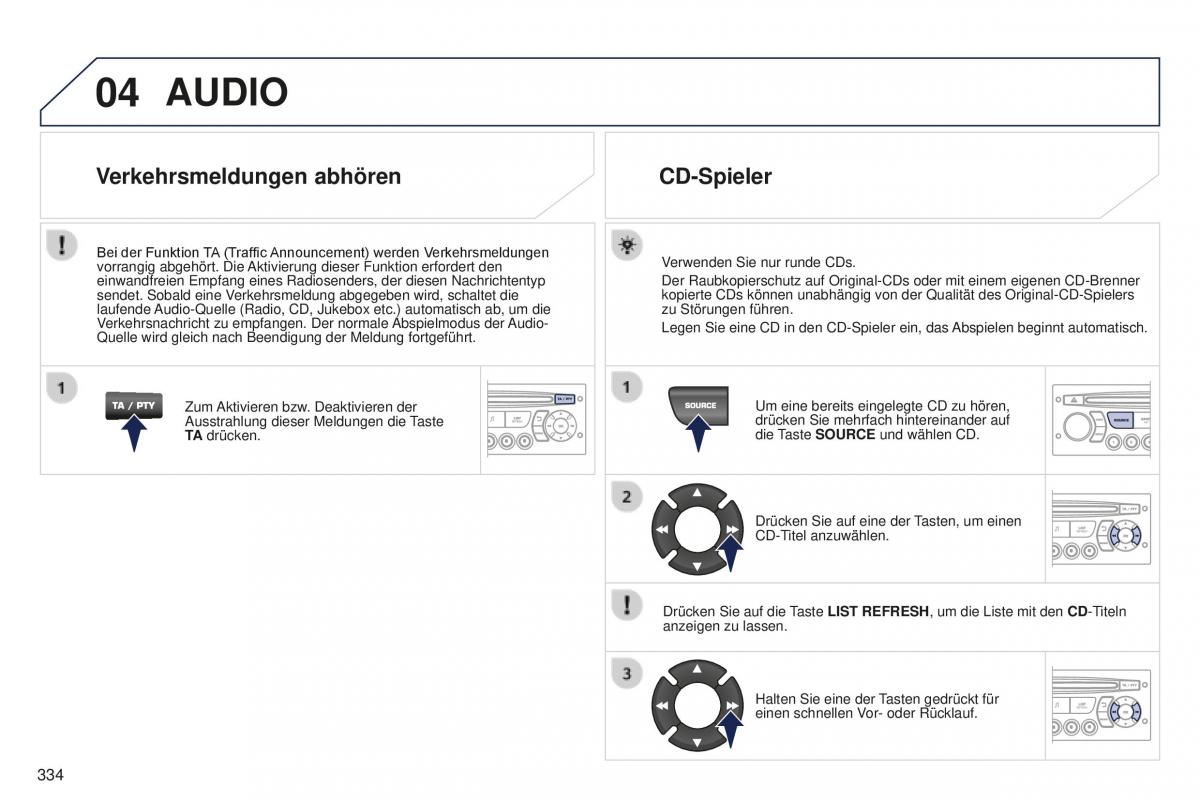 Peugeot 5008 II 2 Handbuch / page 336