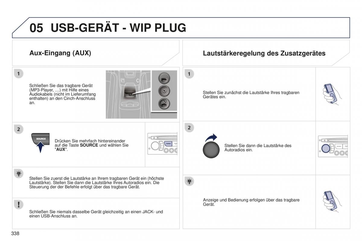 Peugeot 5008 II 2 Handbuch / page 340