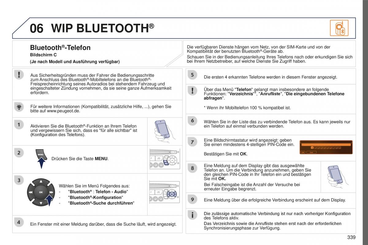 Peugeot 5008 II 2 Handbuch / page 341