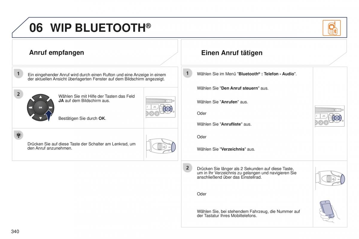 Peugeot 5008 II 2 Handbuch / page 342