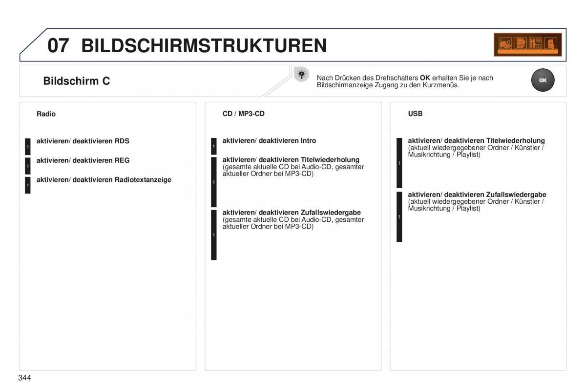 Peugeot 5008 II 2 Handbuch / page 346