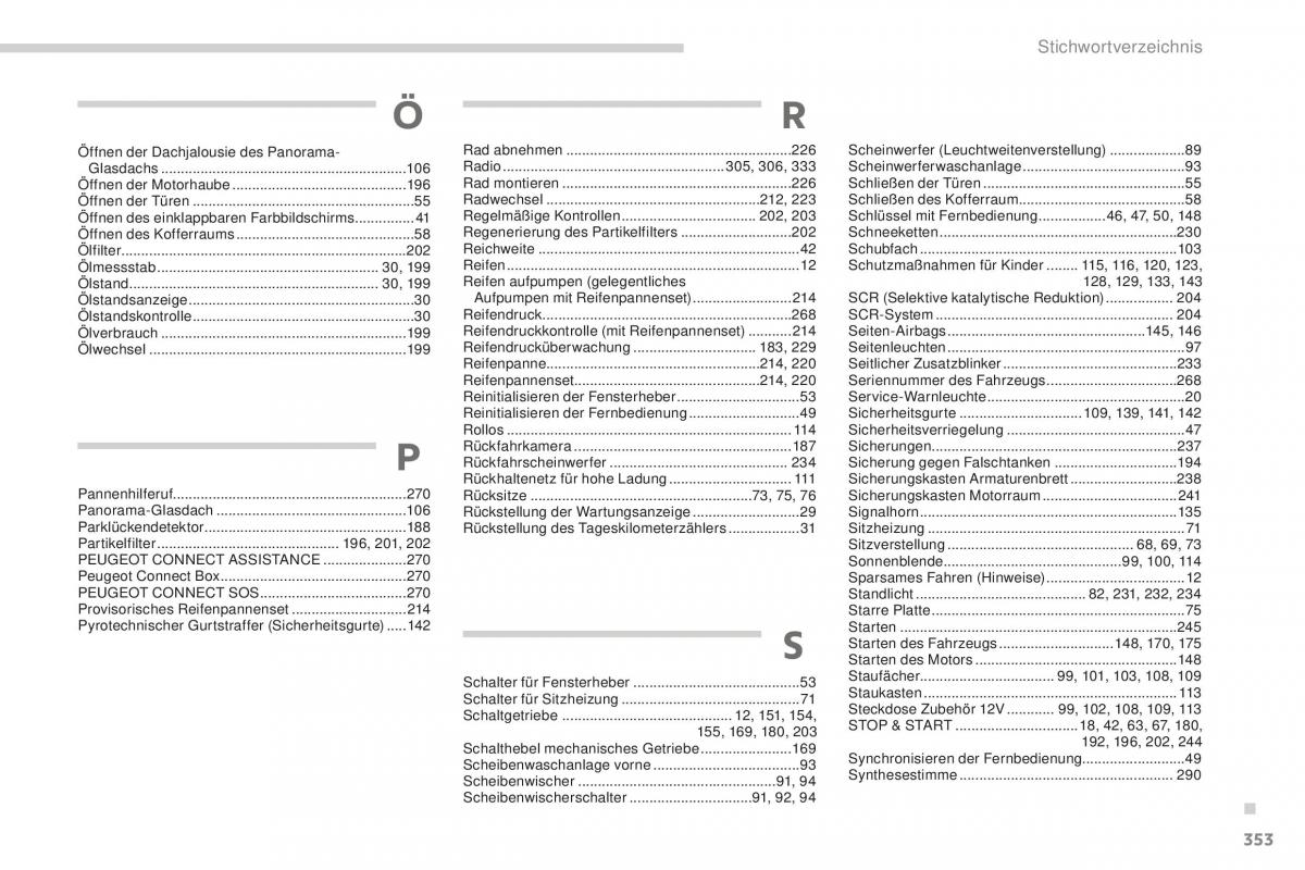 Peugeot 5008 II 2 Handbuch / page 355