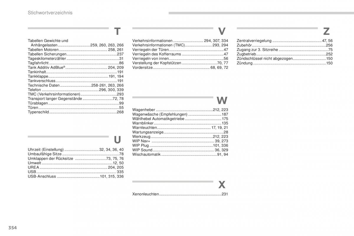 Peugeot 5008 II 2 Handbuch / page 356