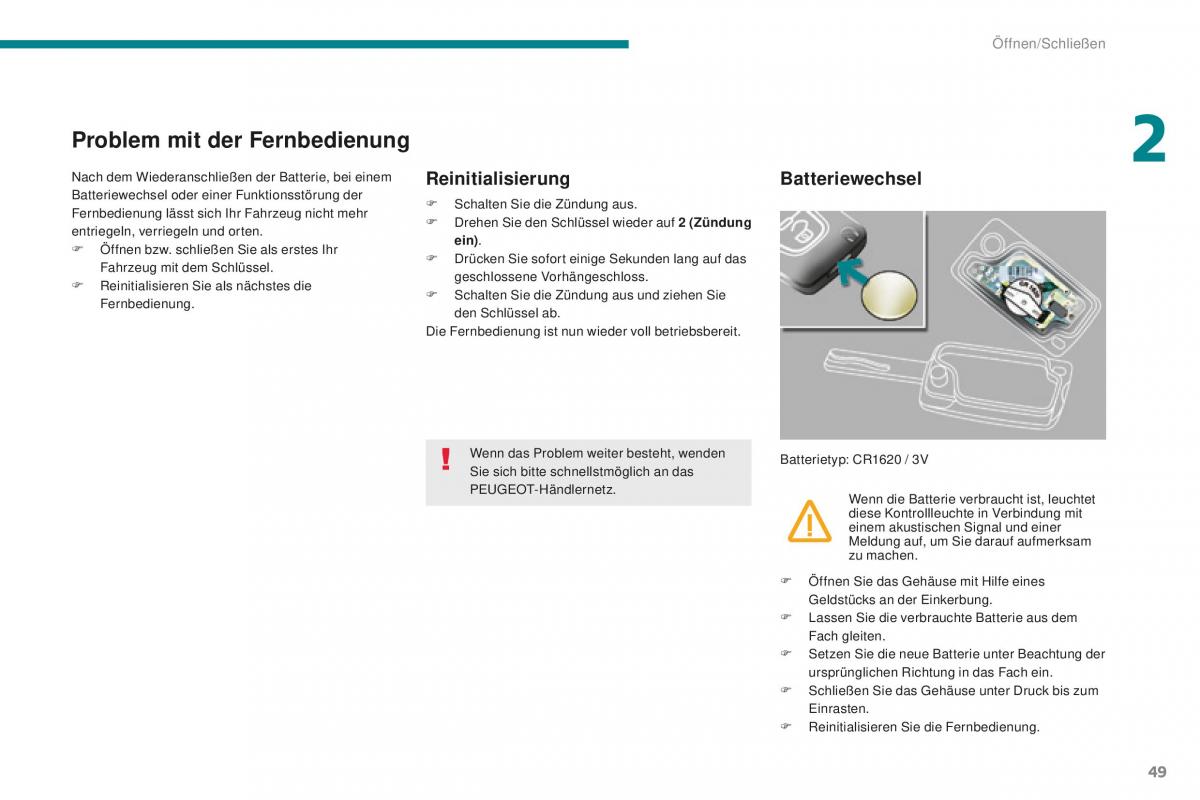 Peugeot 5008 II 2 Handbuch / page 51