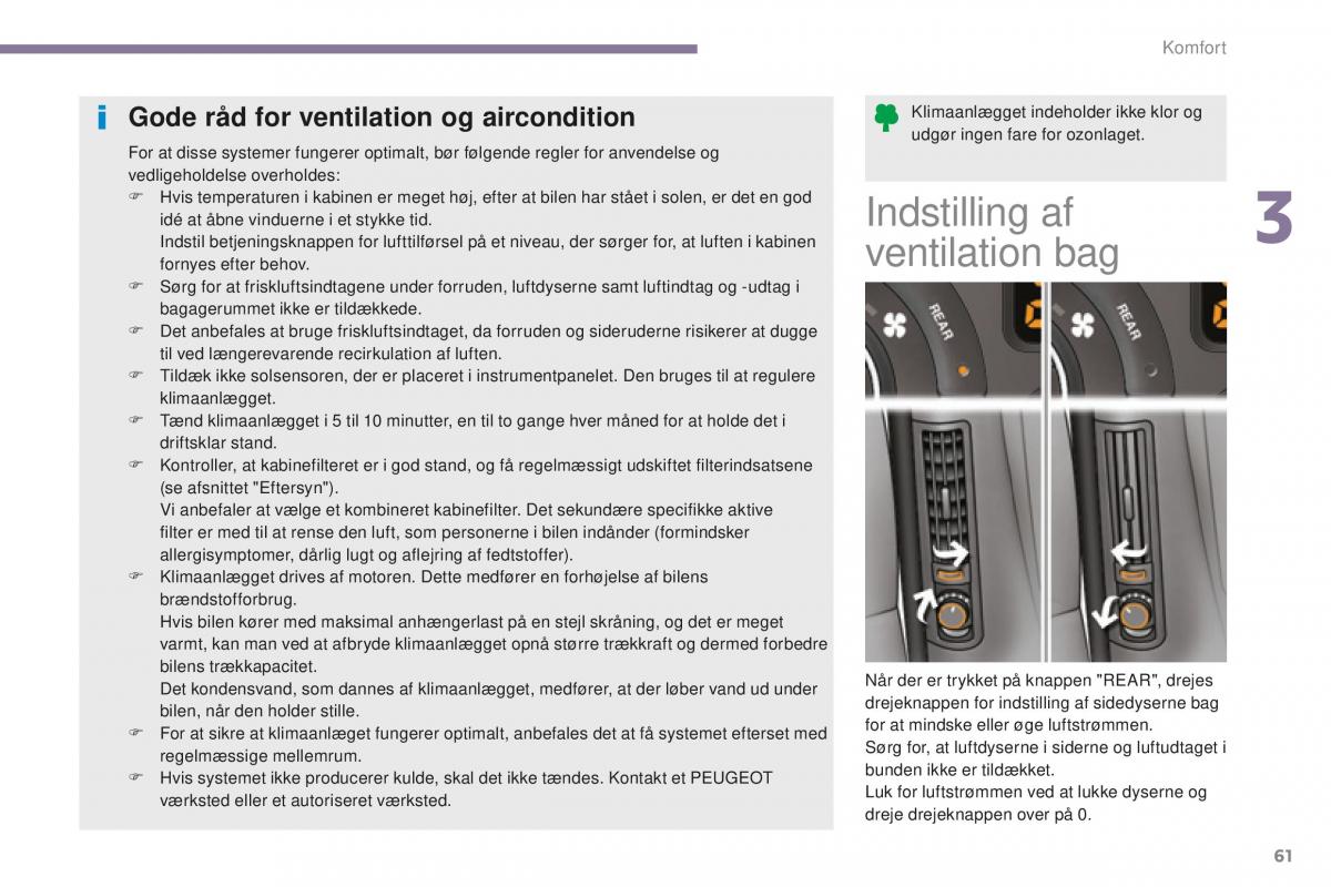 Peugeot 5008 II 2 Bilens instruktionsbog / page 63