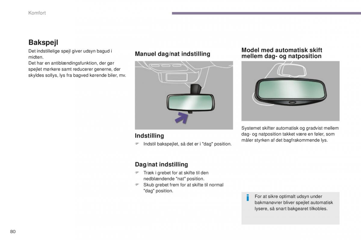 Peugeot 5008 II 2 Bilens instruktionsbog / page 82