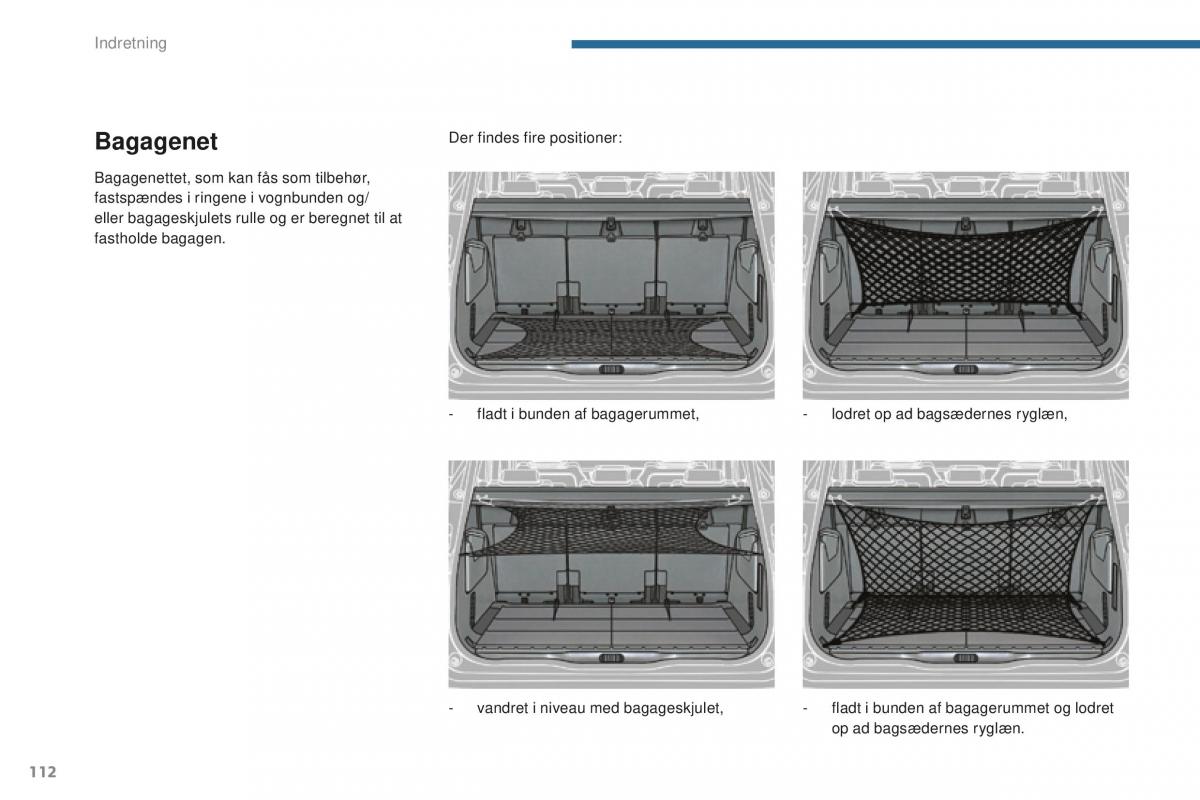 Peugeot 5008 II 2 Bilens instruktionsbog / page 114