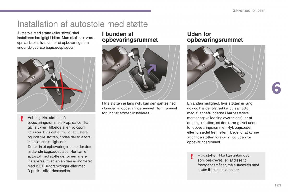 Peugeot 5008 II 2 Bilens instruktionsbog / page 123