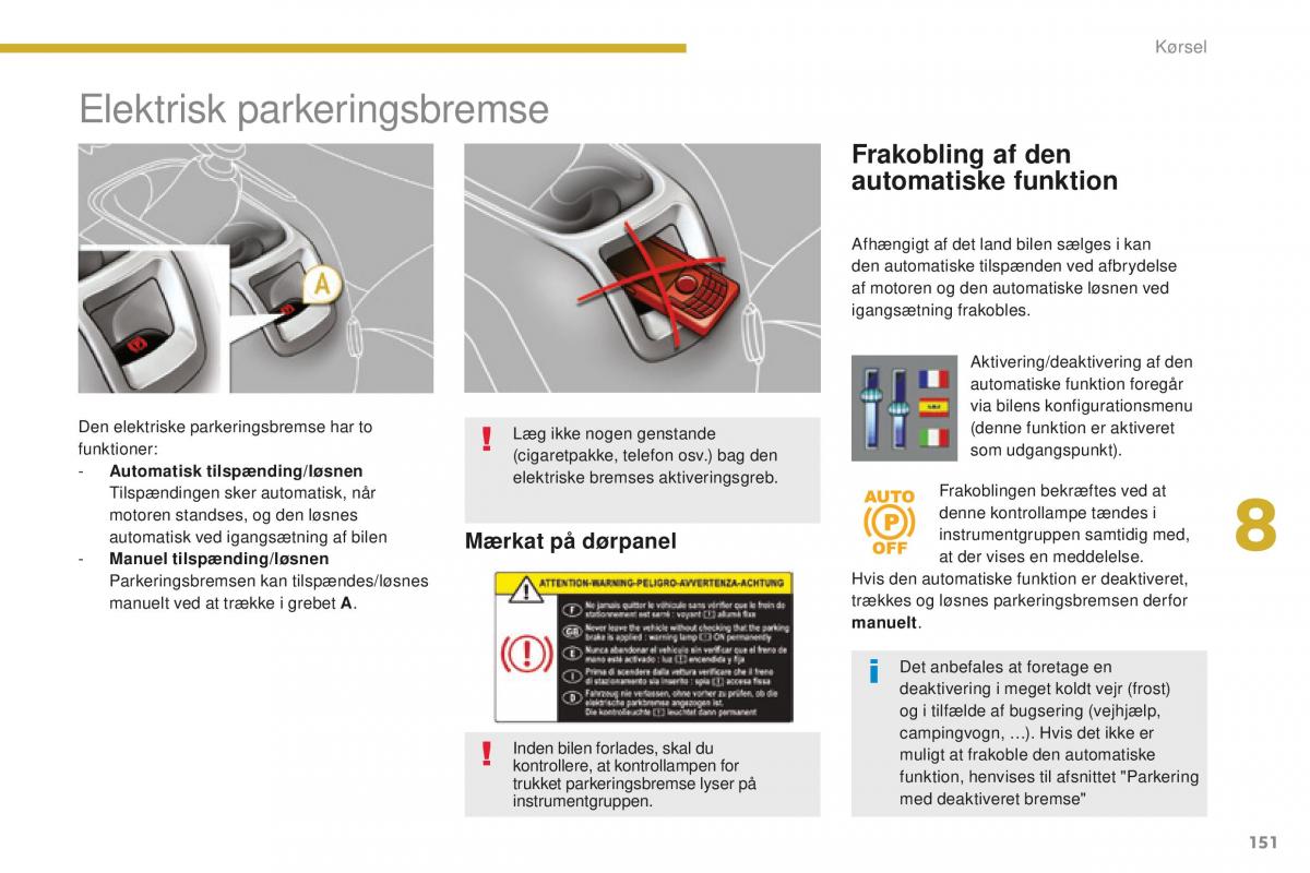 Peugeot 5008 II 2 Bilens instruktionsbog / page 153