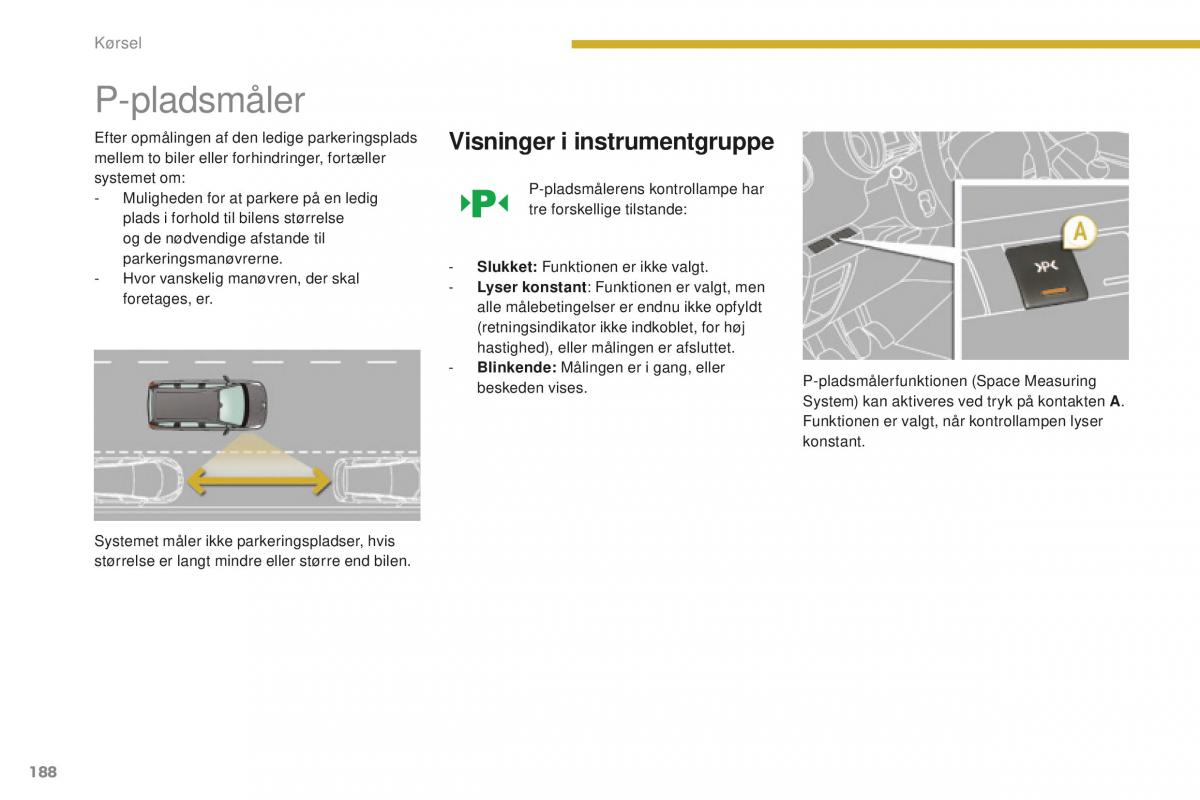 Peugeot 5008 II 2 Bilens instruktionsbog / page 190