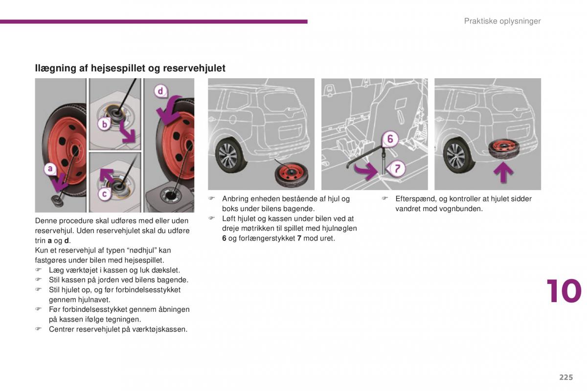 Peugeot 5008 II 2 Bilens instruktionsbog / page 227