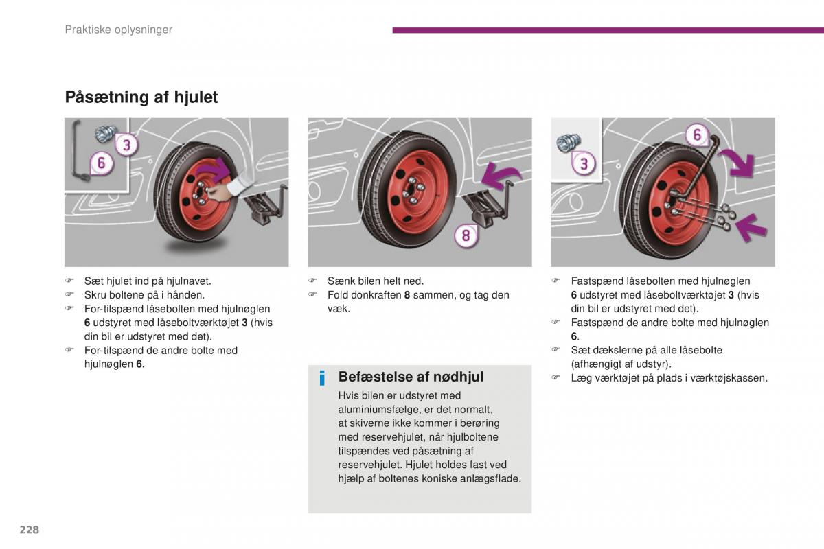 Peugeot 5008 II 2 Bilens instruktionsbog / page 230