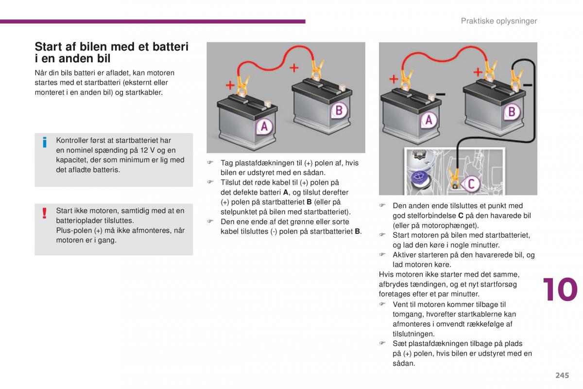 Peugeot 5008 II 2 Bilens instruktionsbog / page 247