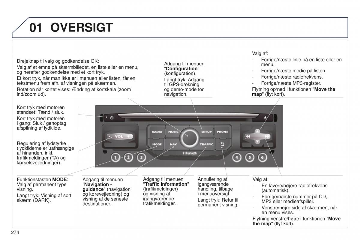 Peugeot 5008 II 2 Bilens instruktionsbog / page 276