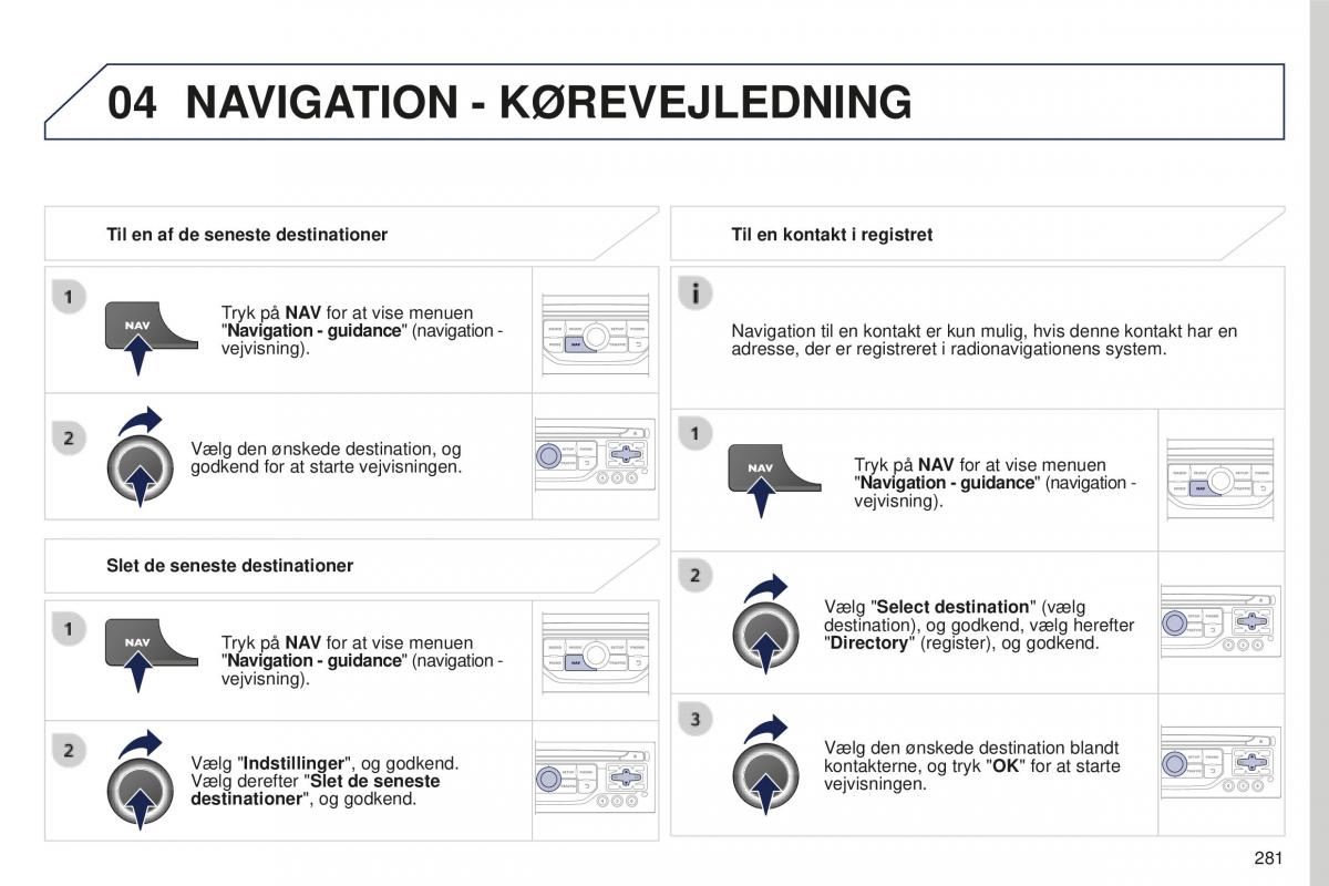 Peugeot 5008 II 2 Bilens instruktionsbog / page 283