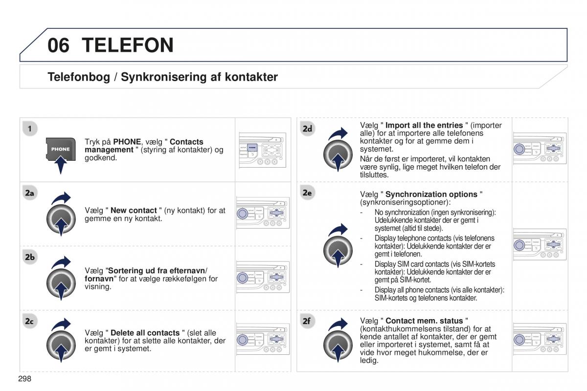 Peugeot 5008 II 2 Bilens instruktionsbog / page 300