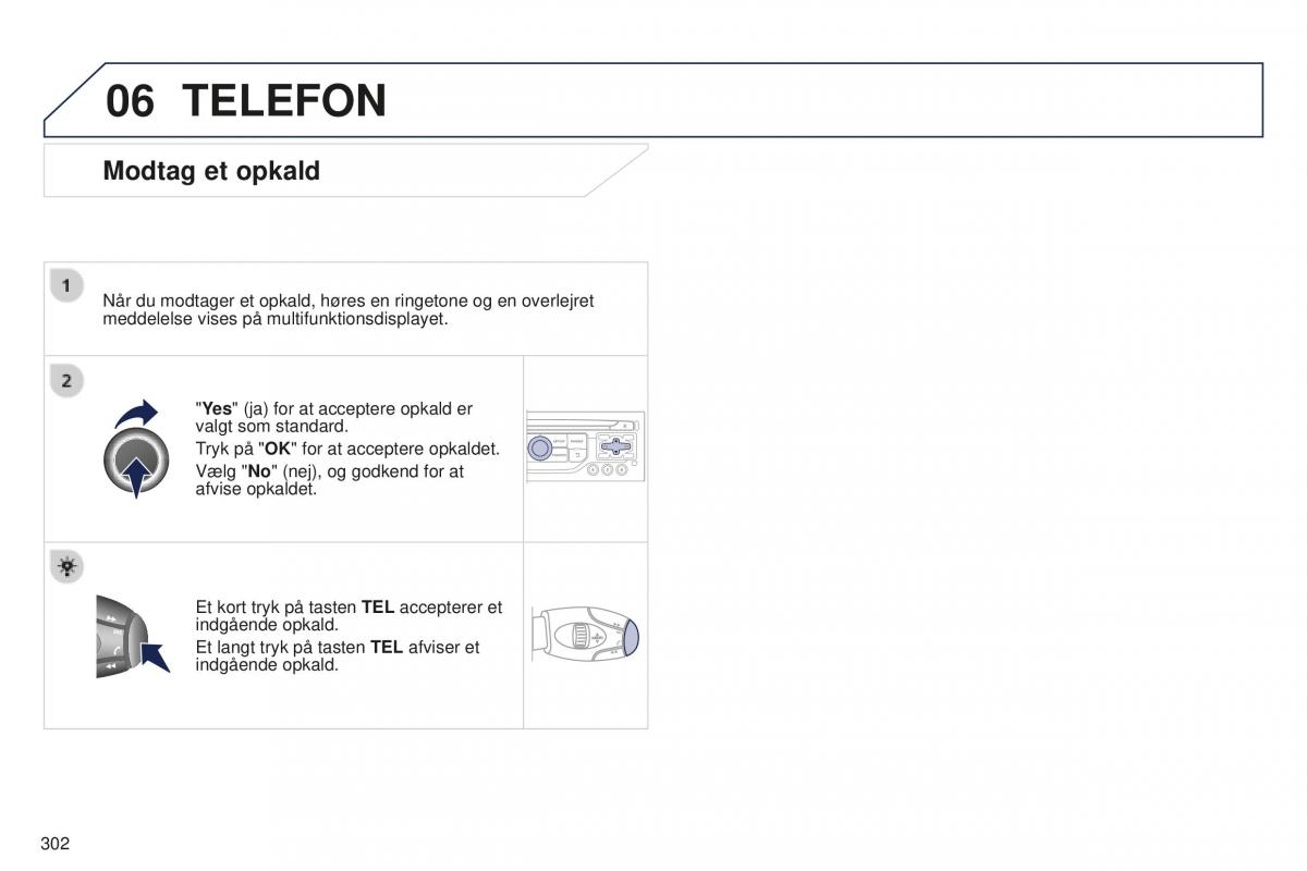 Peugeot 5008 II 2 Bilens instruktionsbog / page 304