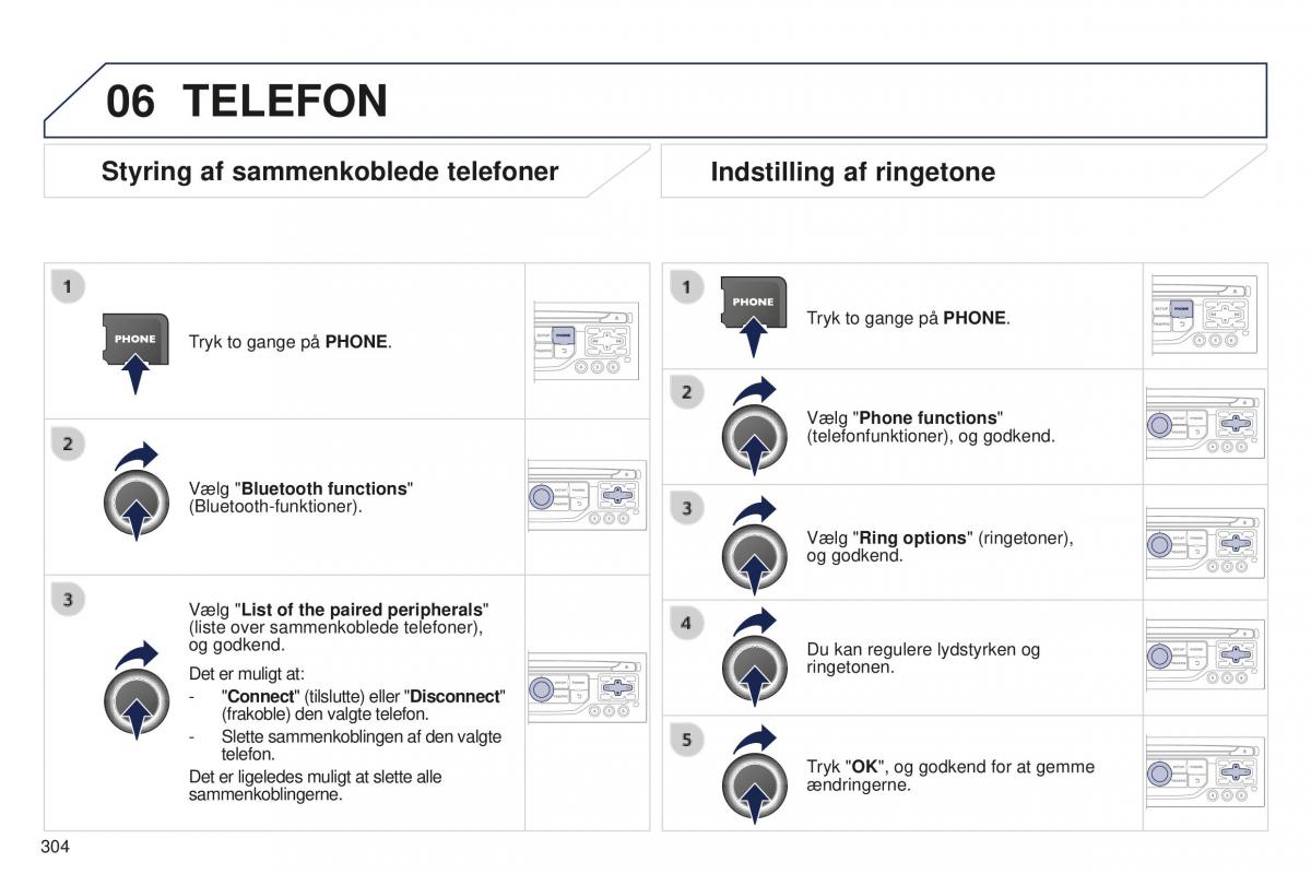 Peugeot 5008 II 2 Bilens instruktionsbog / page 306