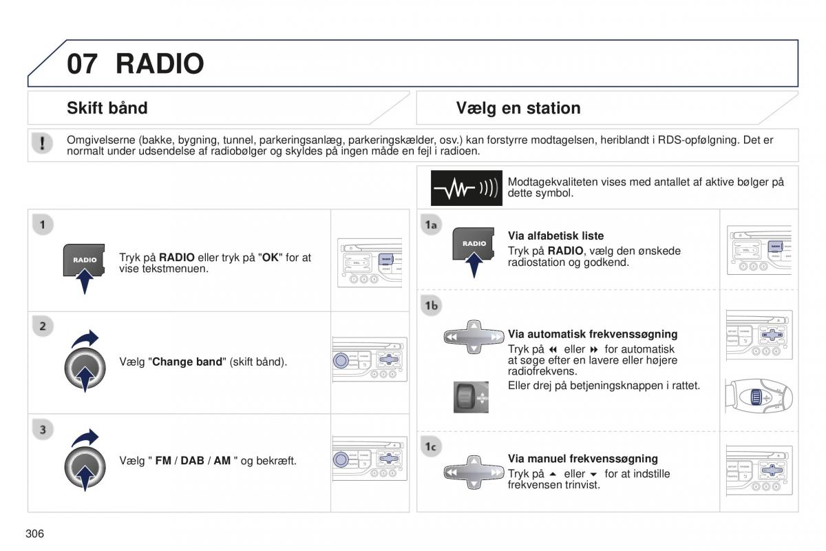 Peugeot 5008 II 2 Bilens instruktionsbog / page 308