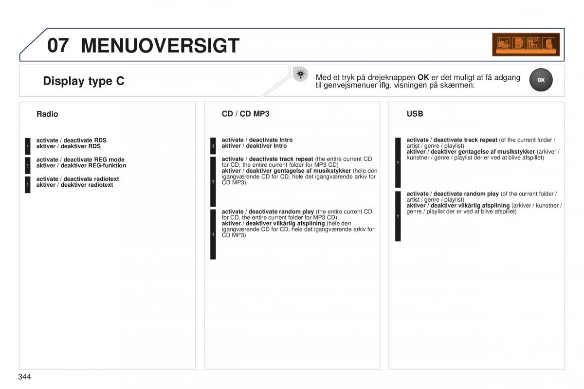 Peugeot 5008 II 2 Bilens instruktionsbog / page 346