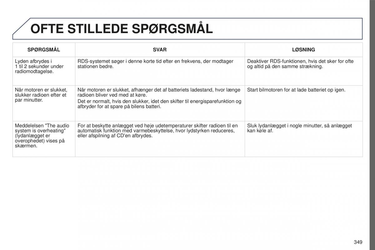 Peugeot 5008 II 2 Bilens instruktionsbog / page 351