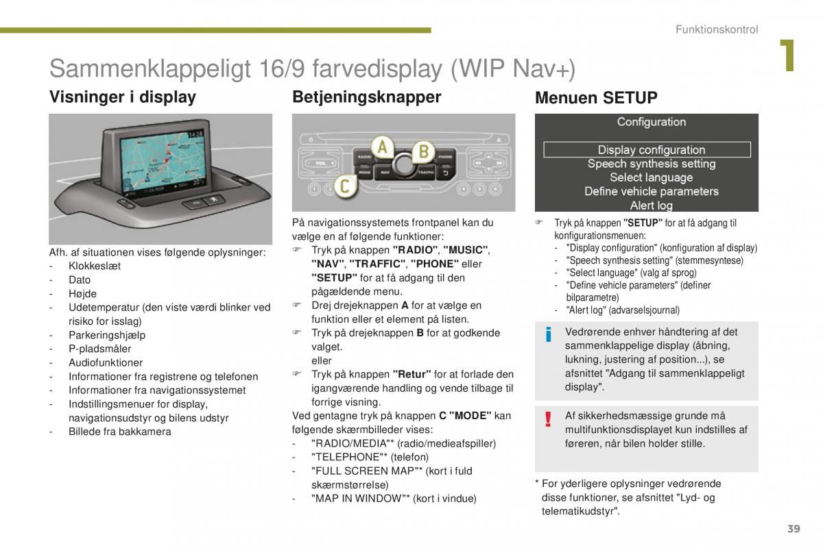 Peugeot 5008 II 2 Bilens instruktionsbog / page 41