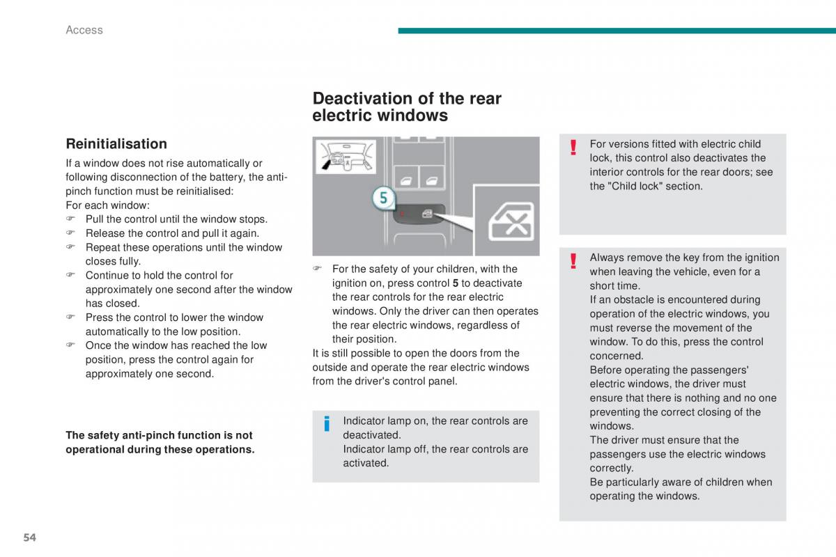 Peugeot 5008 II 2 owners manual / page 56