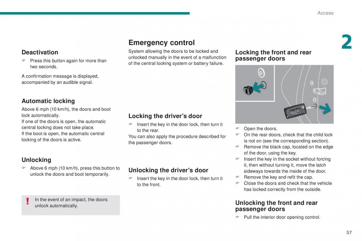 Peugeot 5008 II 2 owners manual / page 59