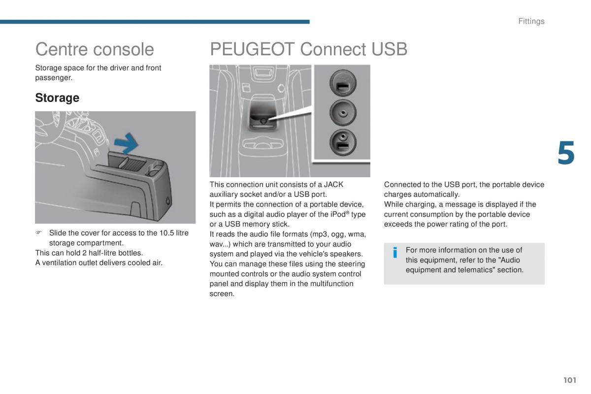 Peugeot 5008 II 2 owners manual / page 103