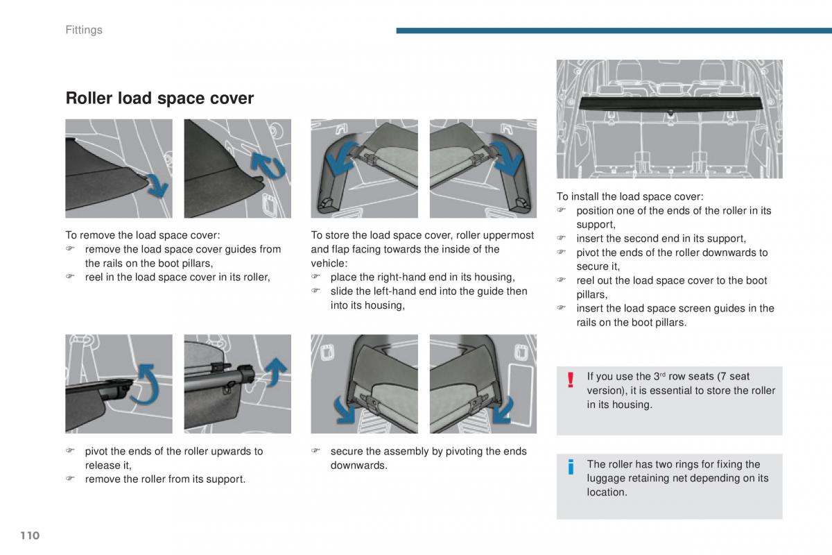 Peugeot 5008 II 2 owners manual / page 112